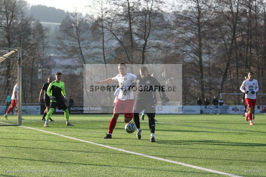sport, action, TuS Frammersbach, TUS, Landesliga Nordwest, Fussball, Fuhrmann Arena, Frammersbach, DJK Dampfach, DJK, BFV, 23.11.2025, 21. Spieltag - Bild-ID: 2524780