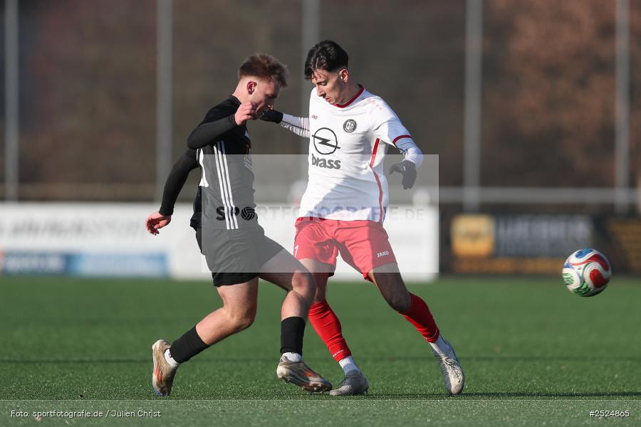 sport, action, TuS Frammersbach, TUS, Landesliga Nordwest, Fussball, Fuhrmann Arena, Frammersbach, DJK Dampfach, DJK, BFV, 23.11.2025, 21. Spieltag - Bild-ID: 2524865
