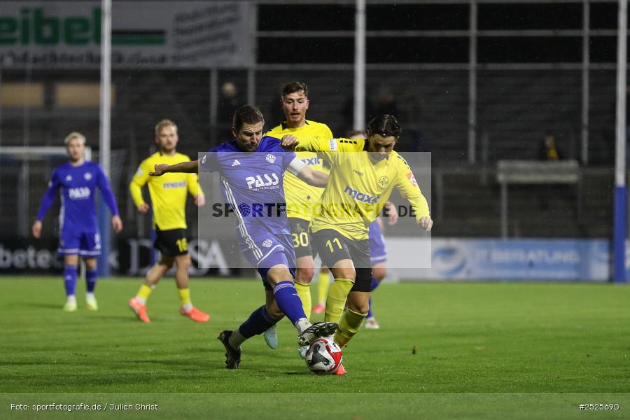 sport, action, Stadion am Schönbusch, SpVgg Bayreuth, SVA, SV Viktoria Aschaffenburg, Regionalliga Bayern, Fussball, BFV, BAY, Aschaffenburg, 28.11.2025, 20. Spieltag - Bild-ID: 2525690