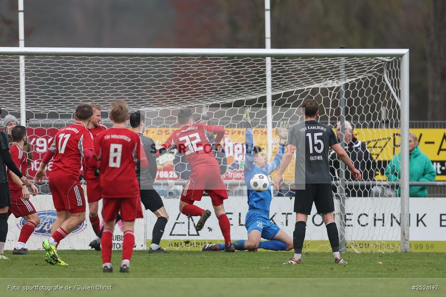 sport, action, TSV Mönchröden, TSV Karlburg, MÖN, Landesliga Nordwest, Karlburg, KAR, Fussball, Fundamentum Sportpark, BFV, 29.11.2025, 22. Spieltag - Bild-ID: 2526197