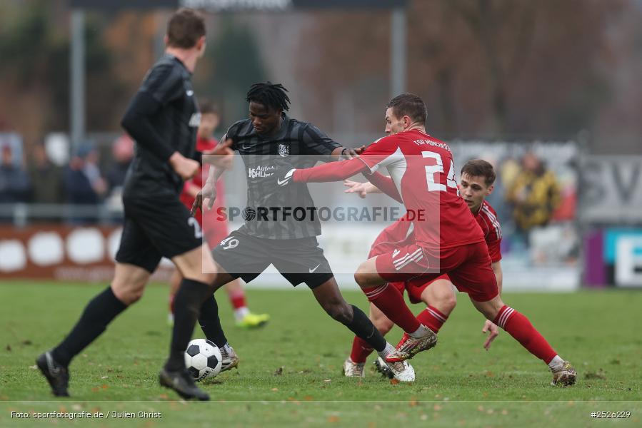sport, action, TSV Mönchröden, TSV Karlburg, MÖN, Landesliga Nordwest, Karlburg, KAR, Fussball, Fundamentum Sportpark, BFV, 29.11.2025, 22. Spieltag - Bild-ID: 2526229