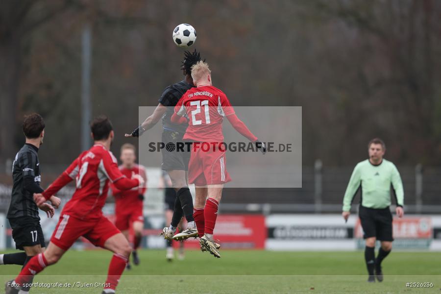 sport, action, TSV Mönchröden, TSV Karlburg, MÖN, Landesliga Nordwest, Karlburg, KAR, Fussball, Fundamentum Sportpark, BFV, 29.11.2025, 22. Spieltag - Bild-ID: 2526236