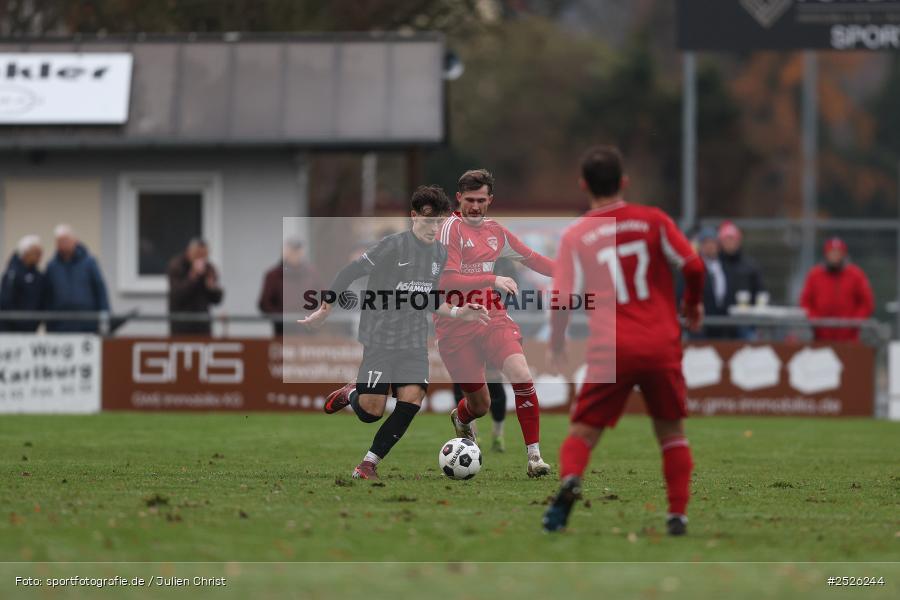 sport, action, TSV Mönchröden, TSV Karlburg, MÖN, Landesliga Nordwest, Karlburg, KAR, Fussball, Fundamentum Sportpark, BFV, 29.11.2025, 22. Spieltag - Bild-ID: 2526244