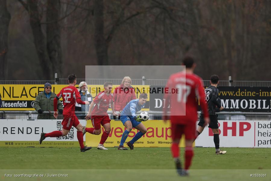 sport, action, TSV Mönchröden, TSV Karlburg, MÖN, Landesliga Nordwest, Karlburg, KAR, Fussball, Fundamentum Sportpark, BFV, 29.11.2025, 22. Spieltag - Bild-ID: 2526261