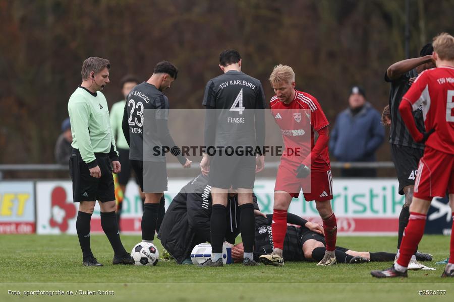 sport, action, TSV Mönchröden, TSV Karlburg, MÖN, Landesliga Nordwest, Karlburg, KAR, Fussball, Fundamentum Sportpark, BFV, 29.11.2025, 22. Spieltag - Bild-ID: 2526377