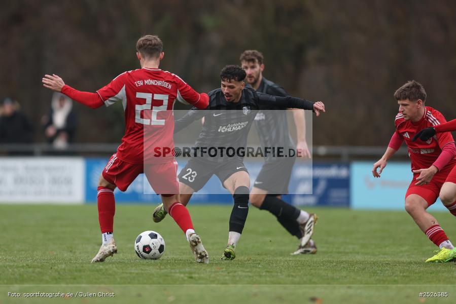 sport, action, TSV Mönchröden, TSV Karlburg, MÖN, Landesliga Nordwest, Karlburg, KAR, Fussball, Fundamentum Sportpark, BFV, 29.11.2025, 22. Spieltag - Bild-ID: 2526385