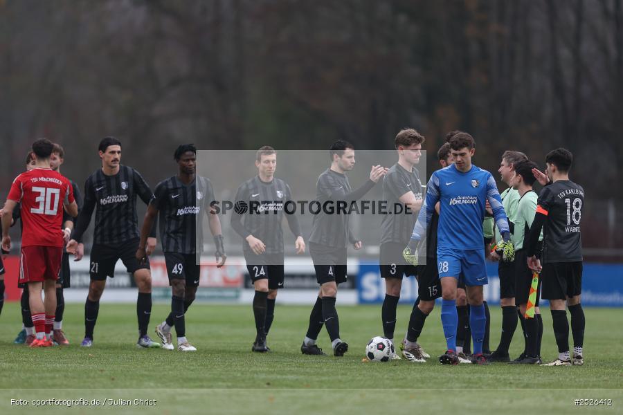 sport, action, TSV Mönchröden, TSV Karlburg, MÖN, Landesliga Nordwest, Karlburg, KAR, Fussball, Fundamentum Sportpark, BFV, 29.11.2025, 22. Spieltag - Bild-ID: 2526412