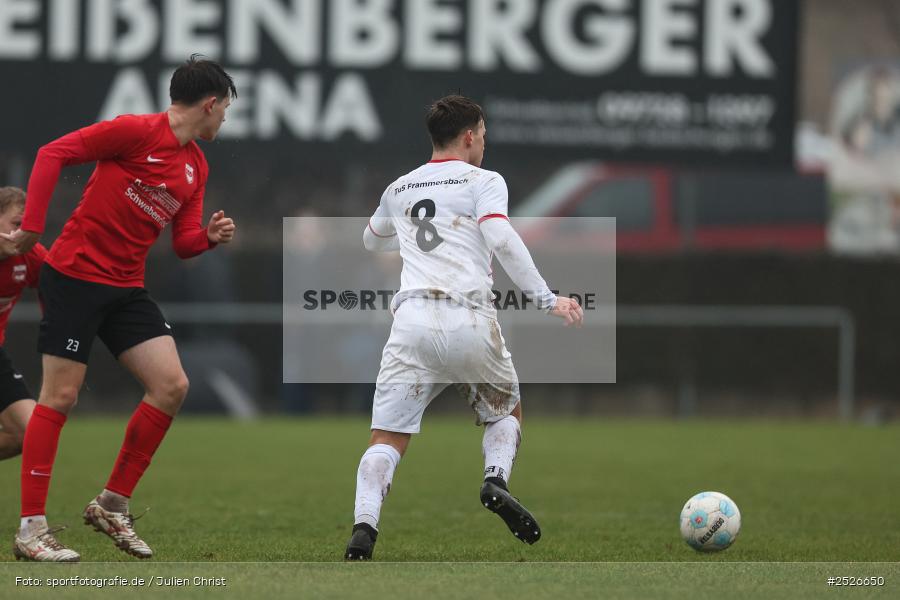 sport, action, TuS Frammersbach, TUS, Sportgelände, Schwebenried, Landesliga Nordwest, Fussball, DJK Schwebenried/Schwemmelsbach, DJK, BFV, 22. Spieltag, 11.01.2025 - Bild-ID: 2526650