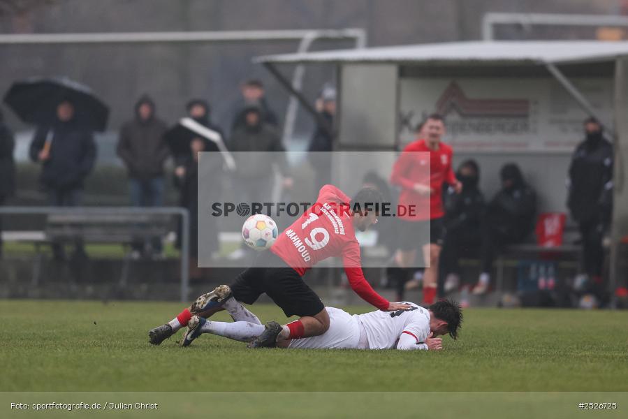 sport, action, TuS Frammersbach, TUS, Sportgelände, Schwebenried, Landesliga Nordwest, Fussball, DJK Schwebenried/Schwemmelsbach, DJK, BFV, 22. Spieltag, 11.01.2025 - Bild-ID: 2526725