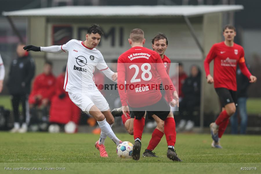 sport, action, TuS Frammersbach, TUS, Sportgelände, Schwebenried, Landesliga Nordwest, Fussball, DJK Schwebenried/Schwemmelsbach, DJK, BFV, 22. Spieltag, 11.01.2025 - Bild-ID: 2526778