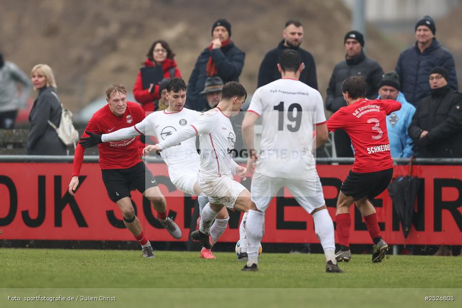 sport, action, TuS Frammersbach, TUS, Sportgelände, Schwebenried, Landesliga Nordwest, Fussball, DJK Schwebenried/Schwemmelsbach, DJK, BFV, 22. Spieltag, 11.01.2025 - Bild-ID: 2526803