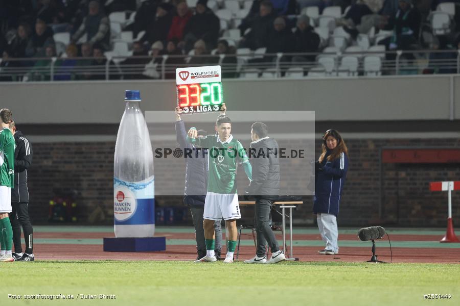 sport, Schweinfurt, Sachs-Stadion, Fussball, FCV, FCS, FC Viktoria Köln, 3. Liga, 20. Spieltag, 18.01.2026, 1. FC Schweinfurt 1905 - Bild-ID: 2531449