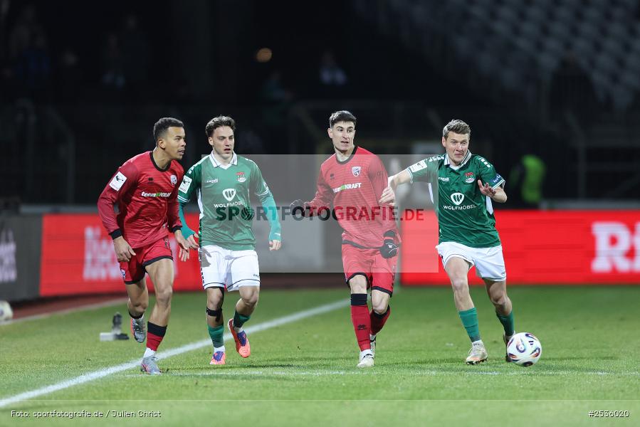 Sachs-Stadion, Schweinfurt, 15.02.2026, sport, Fussball, DFB, 3. Liga, 24. Spieltag, FC Ingolstadt 04, 1. FC Schweinfurt 1905 - Bild-ID: 2536020