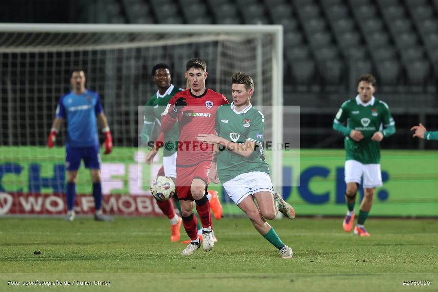 Sachs-Stadion, Schweinfurt, 15.02.2026, sport, Fussball, DFB, 3. Liga, 24. Spieltag, FC Ingolstadt 04, 1. FC Schweinfurt 1905 - Bild-ID: 2536026