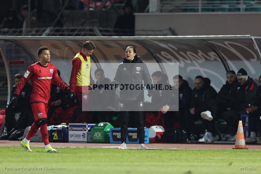 Sachs-Stadion, Schweinfurt, 15.02.2026, sport, Fussball, DFB, 3. Liga, 24. Spieltag, FC Ingolstadt 04, 1. FC Schweinfurt 1905 - Bild-ID: 2536038