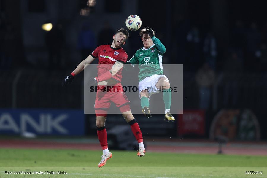 Sachs-Stadion, Schweinfurt, 15.02.2026, sport, Fussball, DFB, 3. Liga, 24. Spieltag, FC Ingolstadt 04, 1. FC Schweinfurt 1905 - Bild-ID: 2536046
