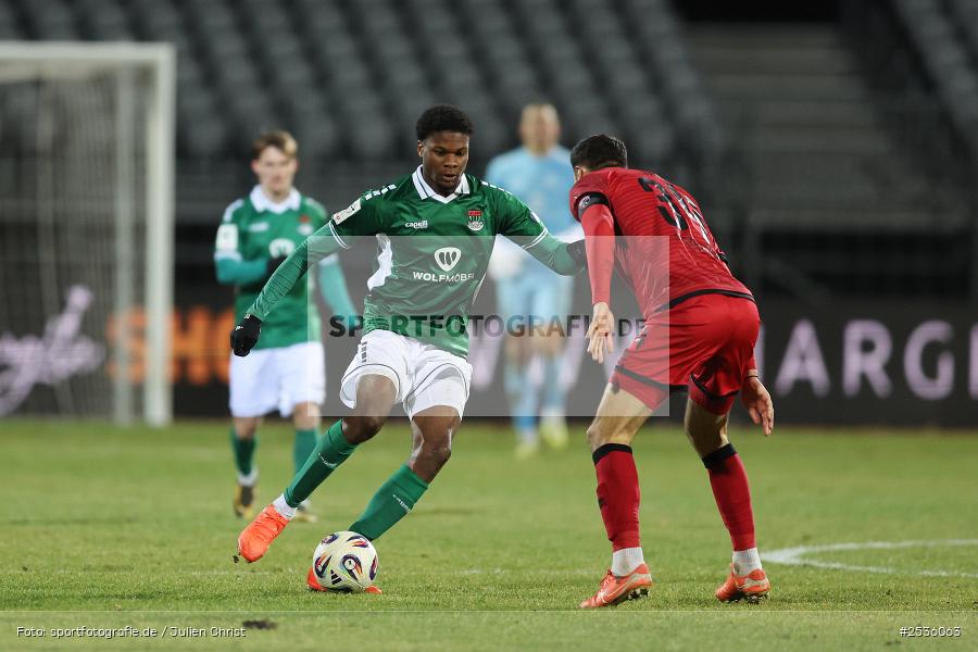 Sachs-Stadion, Schweinfurt, 15.02.2026, sport, Fussball, DFB, 3. Liga, 24. Spieltag, FC Ingolstadt 04, 1. FC Schweinfurt 1905 - Bild-ID: 2536063