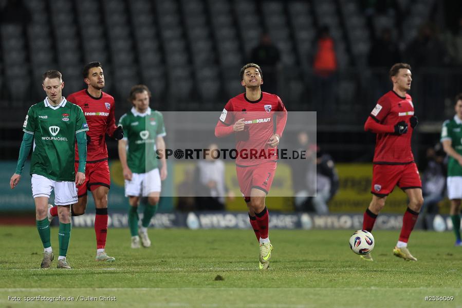 Sachs-Stadion, Schweinfurt, 15.02.2026, sport, Fussball, DFB, 3. Liga, 24. Spieltag, FC Ingolstadt 04, 1. FC Schweinfurt 1905 - Bild-ID: 2536069