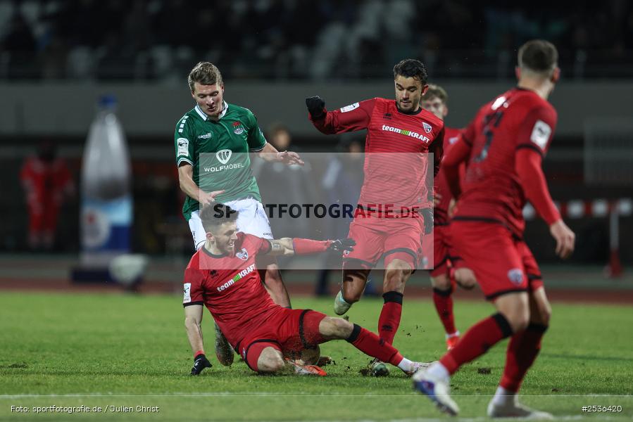sport, Schweinfurt, Sachs-Stadion, Fussball, FC Ingolstadt 04, DFB, 3. Liga, 24. Spieltag, 15.02.2026, 1. FC Schweinfurt 1905 - Bild-ID: 2536420