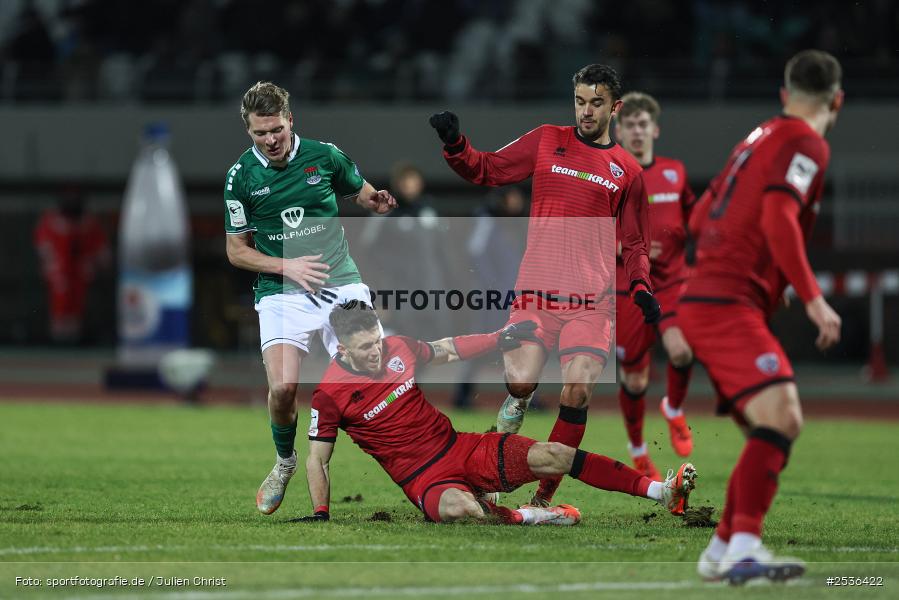 sport, Schweinfurt, Sachs-Stadion, Fussball, FC Ingolstadt 04, DFB, 3. Liga, 24. Spieltag, 15.02.2026, 1. FC Schweinfurt 1905 - Bild-ID: 2536422