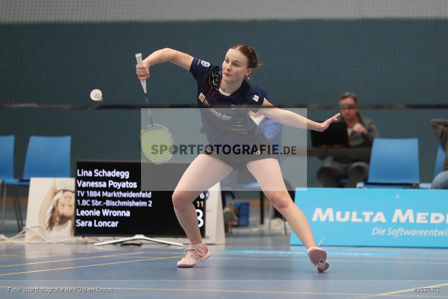 Hans-Wilhelm-Renkhoff-Halle, Marktheidenfeld, 21.02.2026, sport, Badminton, 2. Bundesliga Süd, BC Saarbrücken-Bischmisheim 2, TV 1884 Marktheidenfeld - Bild-ID: 2537475