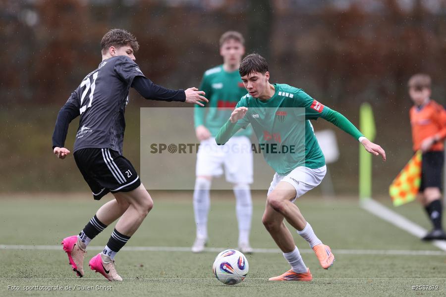 sport, U19 Bayernliga, SpVgg Ansbach, Schweinfurt, Sachs Stadion, Nebenplatz 7, Landesfreundschaftsspiele, Fussball, BFV, 22.02.2026, 1. FC Schweinfurt 1905 - Bild-ID: 2537672