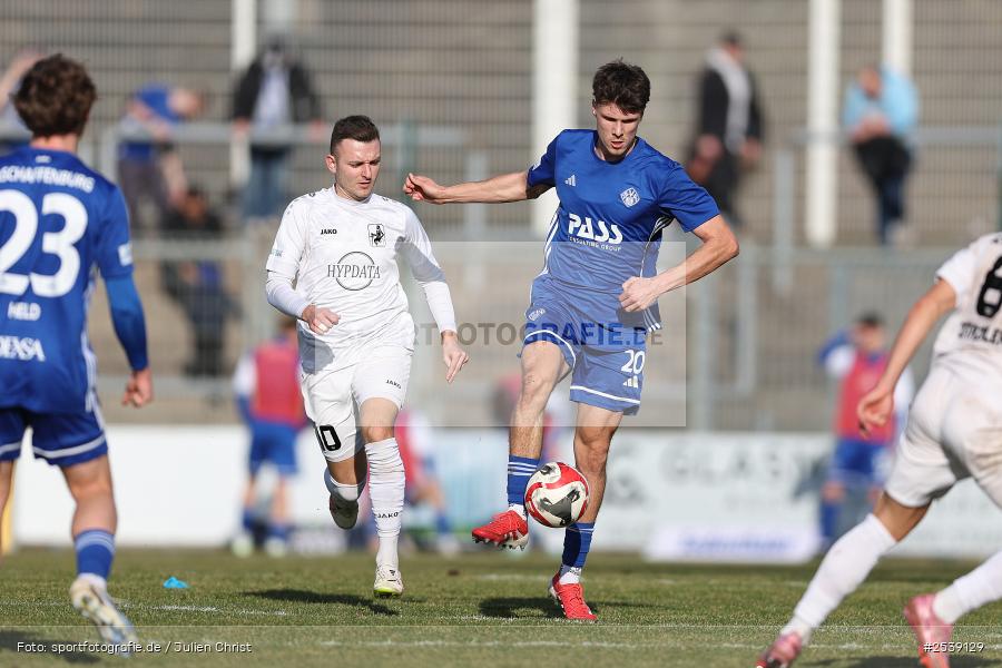 Stadion am Schönbusch, Aschaffenburg, 28.02.2026, sport, BFV, Fussball, 21. Spieltag, Regionalliga Bayern, TSV Schwaben Augsburg, SV Viktoria Aschaffenburg - Bild-ID: 2539129