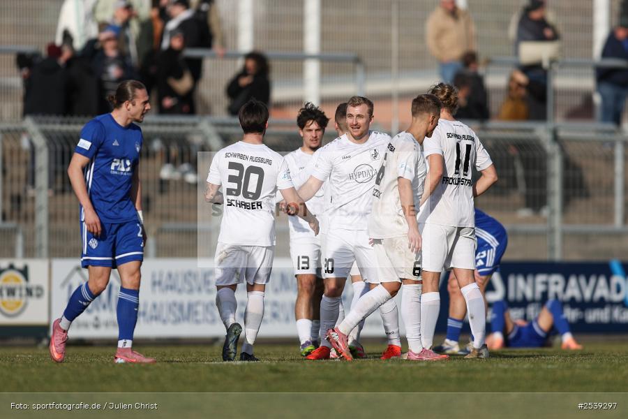 sport, TSV Schwaben Augsburg, Stadion am Schönbusch, SV Viktoria Aschaffenburg, Regionalliga Bayern, Fussball, BFV, Aschaffenburg, 28.02.2026, 21. Spieltag - Bild-ID: 2539297