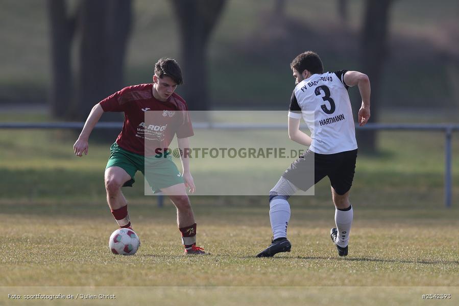 Sportgelände, Bühler-Münster, 08.03.2026, sport, Fussball, BFV, Kreisklasse Würzburg Gr. 3, 20. Spieltag, (SG 1) SV Bischbrunn/Oberndorf, FV Bachgrund - Bild-ID: 2542393