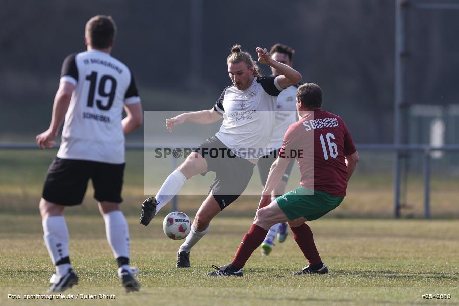 sport, Sportgelände, Kreisklasse Würzburg Gr. 3, Fussball, FV Bachgrund, Bühler-Münster, BFV, 20. Spieltag, 08.03.2026, (SG 1) SV Bischbrunn/Oberndorf - Bild-ID: 2542830