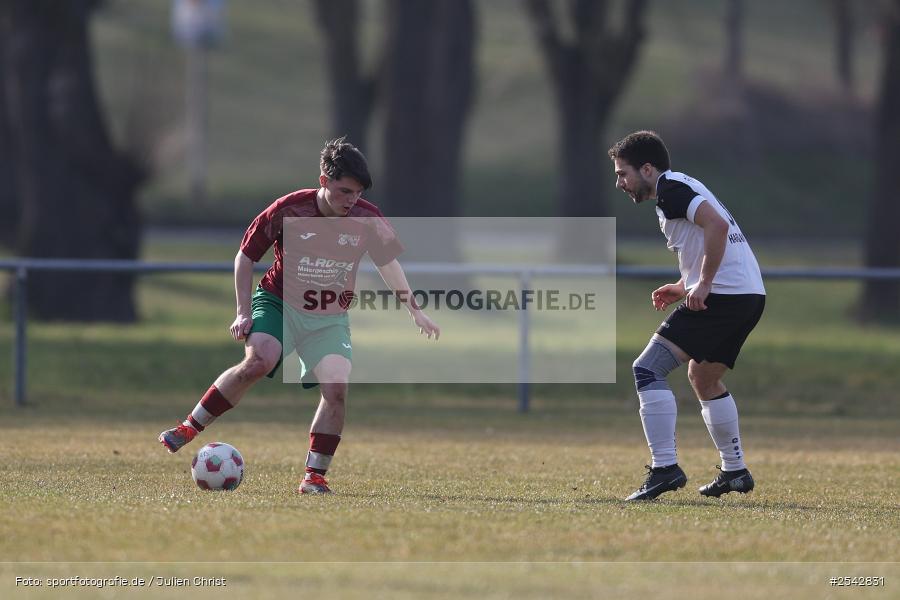 sport, Sportgelände, Kreisklasse Würzburg Gr. 3, Fussball, FV Bachgrund, Bühler-Münster, BFV, 20. Spieltag, 08.03.2026, (SG 1) SV Bischbrunn/Oberndorf - Bild-ID: 2542831