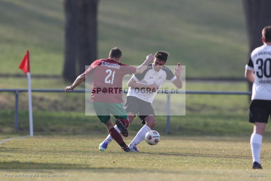 sport, Sportgelände, Kreisklasse Würzburg Gr. 3, Fussball, FV Bachgrund, Bühler-Münster, BFV, 20. Spieltag, 08.03.2026, (SG 1) SV Bischbrunn/Oberndorf - Bild-ID: 2542833