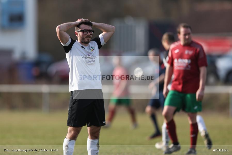 sport, Sportgelände, Kreisklasse Würzburg Gr. 3, Fussball, FV Bachgrund, Bühler-Münster, BFV, 20. Spieltag, 08.03.2026, (SG 1) SV Bischbrunn/Oberndorf - Bild-ID: 2542860