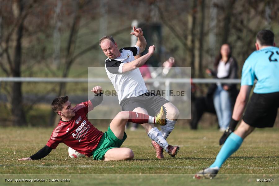 sport, Sportgelände, Kreisklasse Würzburg Gr. 3, Fussball, FV Bachgrund, Bühler-Münster, BFV, 20. Spieltag, 08.03.2026, (SG 1) SV Bischbrunn/Oberndorf - Bild-ID: 2542877