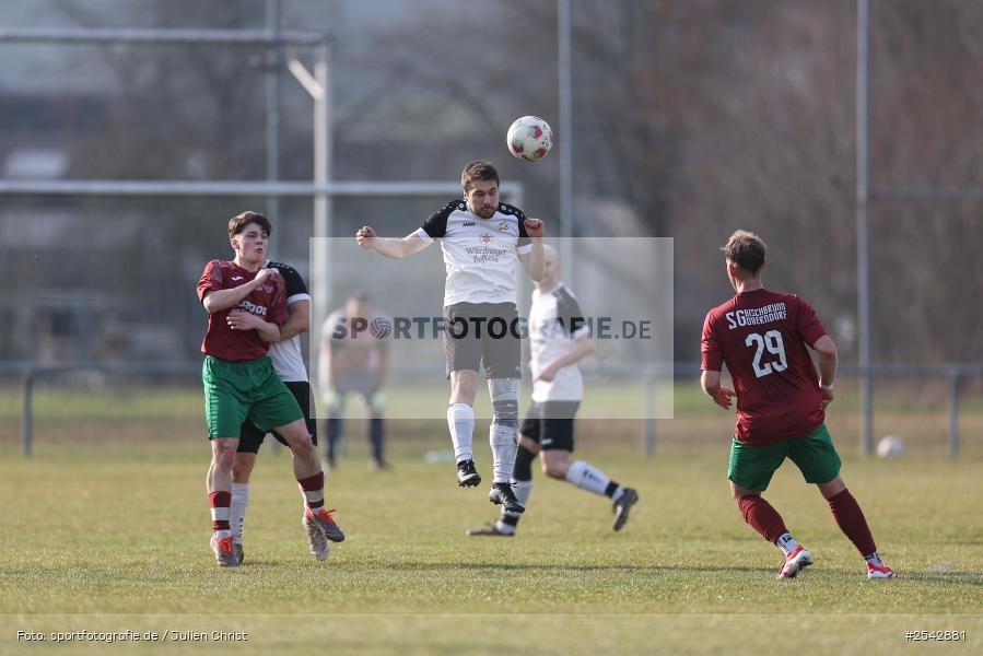 sport, Sportgelände, Kreisklasse Würzburg Gr. 3, Fussball, FV Bachgrund, Bühler-Münster, BFV, 20. Spieltag, 08.03.2026, (SG 1) SV Bischbrunn/Oberndorf - Bild-ID: 2542881
