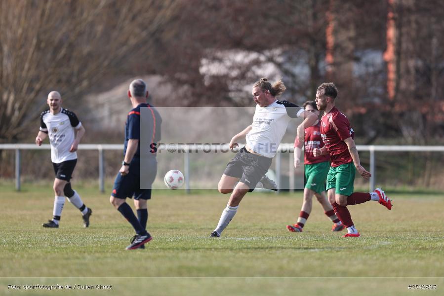 sport, Sportgelände, Kreisklasse Würzburg Gr. 3, Fussball, FV Bachgrund, Bühler-Münster, BFV, 20. Spieltag, 08.03.2026, (SG 1) SV Bischbrunn/Oberndorf - Bild-ID: 2542883