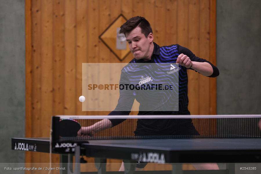 sport, Wombach, Vereinsheim, Verbandsoberliga Nord, Tischtennis, TV Hilpoltstein III, DJK Viktoria Wombach, 14.03.2026 - Bild-ID: 2543285