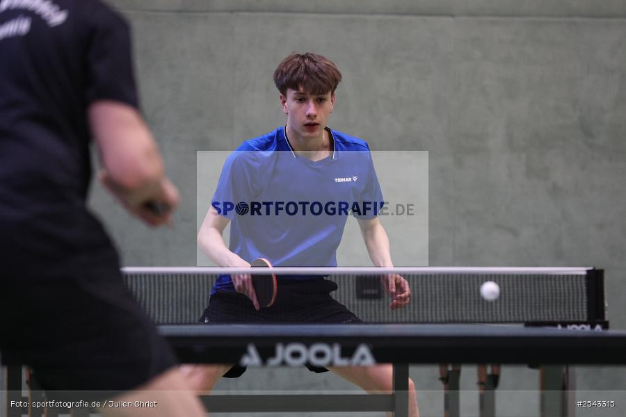 sport, Wombach, Vereinsheim, Verbandsoberliga Nord, Tischtennis, TV Hilpoltstein III, DJK Viktoria Wombach, 14.03.2026 - Bild-ID: 2543315