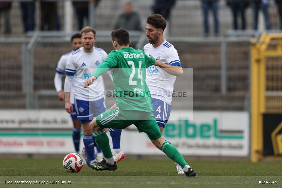 sport, Stadion am Schönbusch, SpVgg Ansbach, SV Viktoria Aschaffenburg, Regionalliga Bayern, Fussball, BFV, Aschaffenburg, 23. Spieltag, 14.03.2026 - Bild-ID: 2543346