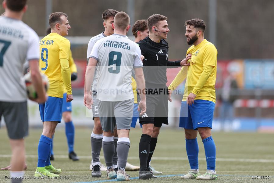 sport, Sportgelände Seebachtal, SV Alemannia Haibach, Laufach, Landesliga Nordwest, Fussball, DJK Hain, BFV, 25. Spieltag, 14.03.2026 - Bild-ID: 2543835