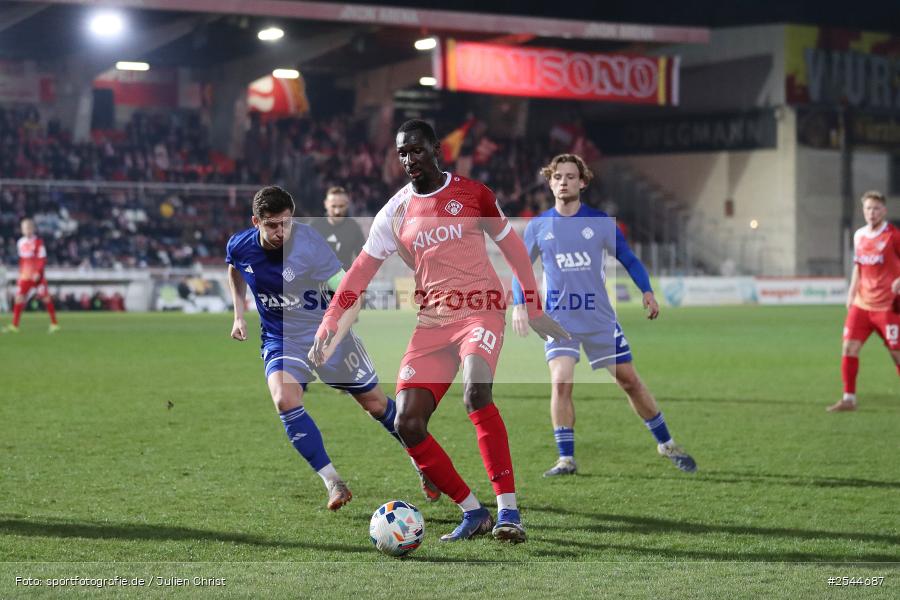 AKON Arena, Würzburg, 20.03.2026, sport, Fussball, 24. Spieltag, Regionalliga Bayern, SV Viktoria Aschaffenburg, FC Würzburger Kickers - Bild-ID: 2544687