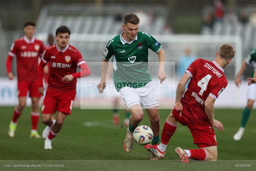 sport, VfB Stuttgart II, Schweinfurt, Sachs Stadion, Fussball, DFB, 30. Spieltag, 3. Liga, 21.03.2026, 1. FC Schweinfurt 1905 - Bild-ID: 2545180
