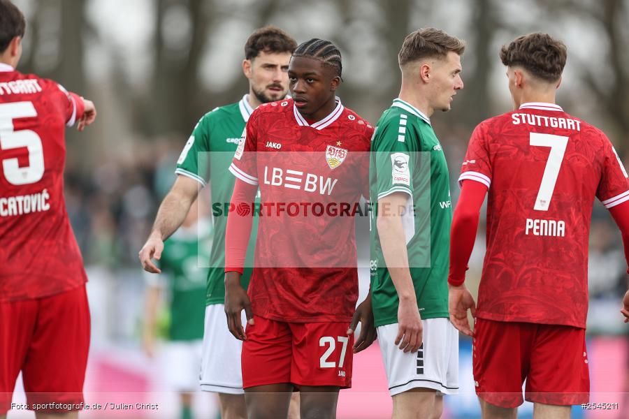 sport, VfB Stuttgart II, Schweinfurt, Sachs Stadion, Fussball, DFB, 30. Spieltag, 3. Liga, 21.03.2026, 1. FC Schweinfurt 1905 - Bild-ID: 2545211
