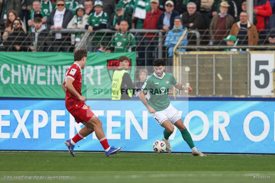sport, VfB Stuttgart II, Schweinfurt, Sachs Stadion, Fussball, DFB, 30. Spieltag, 3. Liga, 21.03.2026, 1. FC Schweinfurt 1905 - Bild-ID: 2545214