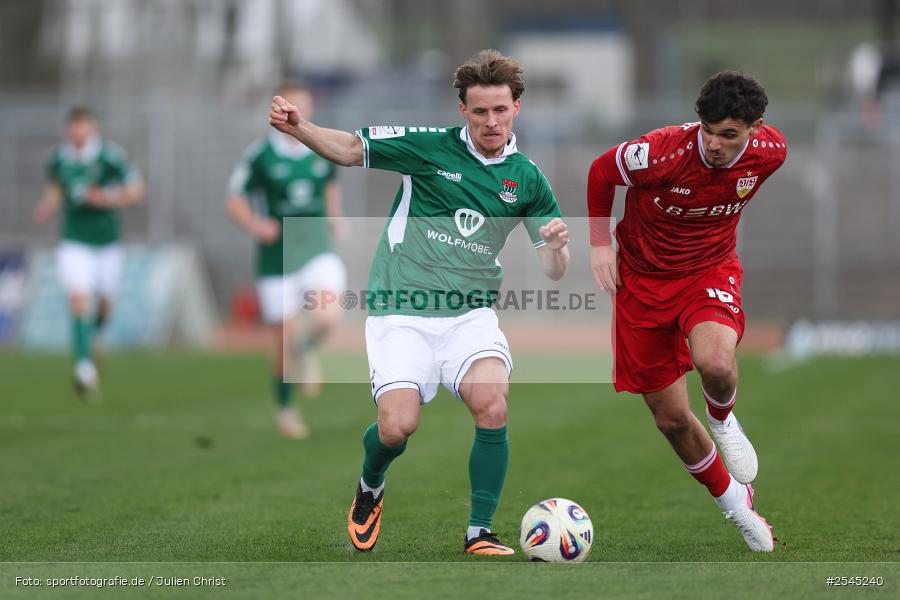 sport, VfB Stuttgart II, Schweinfurt, Sachs Stadion, Fussball, DFB, 30. Spieltag, 3. Liga, 21.03.2026, 1. FC Schweinfurt 1905 - Bild-ID: 2545240