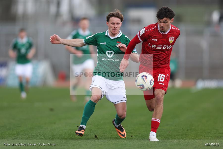 sport, VfB Stuttgart II, Schweinfurt, Sachs Stadion, Fussball, DFB, 30. Spieltag, 3. Liga, 21.03.2026, 1. FC Schweinfurt 1905 - Bild-ID: 2545242