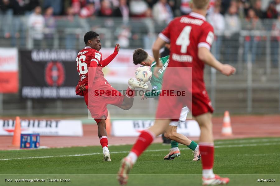 sport, VfB Stuttgart II, Schweinfurt, Sachs Stadion, Fussball, DFB, 30. Spieltag, 3. Liga, 21.03.2026, 1. FC Schweinfurt 1905 - Bild-ID: 2545250