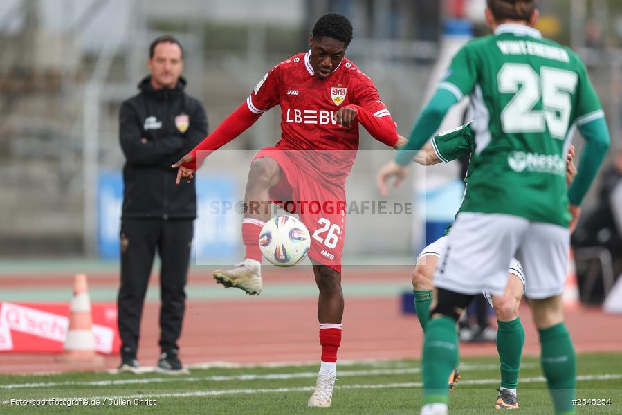 sport, VfB Stuttgart II, Schweinfurt, Sachs Stadion, Fussball, DFB, 30. Spieltag, 3. Liga, 21.03.2026, 1. FC Schweinfurt 1905 - Bild-ID: 2545254