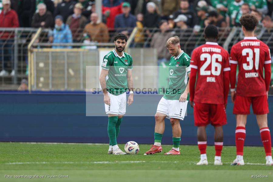 sport, VfB Stuttgart II, Schweinfurt, Sachs Stadion, Fussball, DFB, 30. Spieltag, 3. Liga, 21.03.2026, 1. FC Schweinfurt 1905 - Bild-ID: 2545314