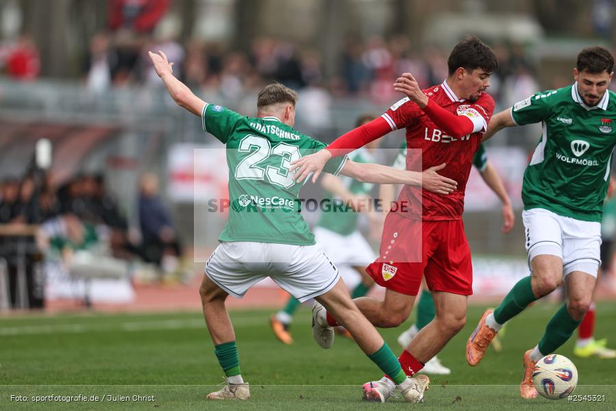 sport, VfB Stuttgart II, Schweinfurt, Sachs Stadion, Fussball, DFB, 30. Spieltag, 3. Liga, 21.03.2026, 1. FC Schweinfurt 1905 - Bild-ID: 2545321